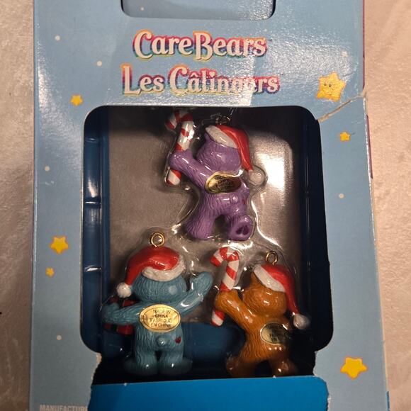 American Greetings Vintage 2006 Care Bears Christmas Ornament Set of 5 mini - Picture 2 of 6